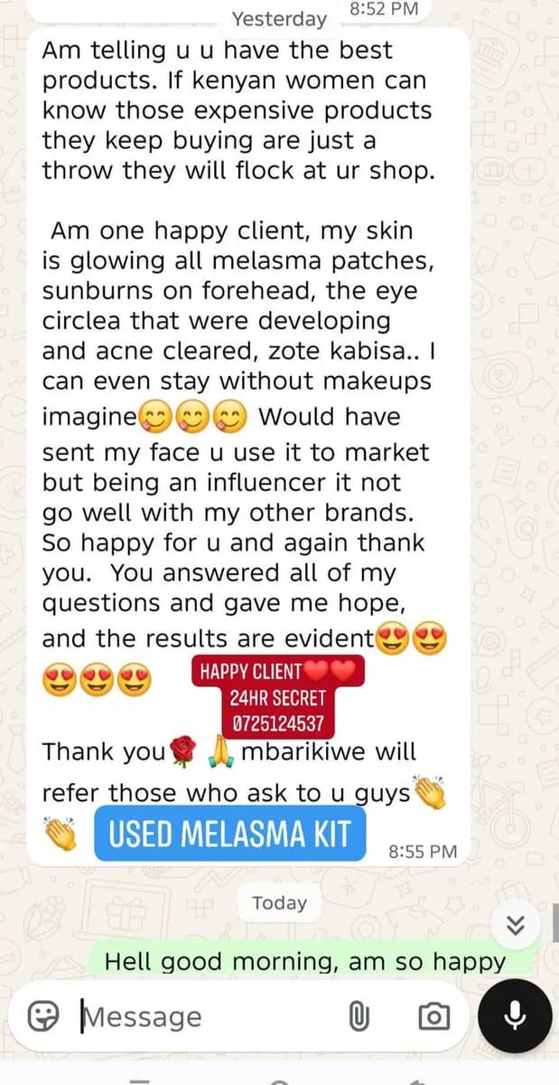 24HR SECRET client before &amp; after result, April 2026